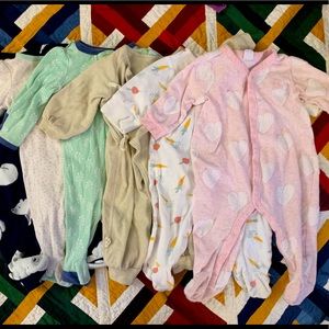Baby Pajamas  - gap, cloud island, carter, 0-3 months
